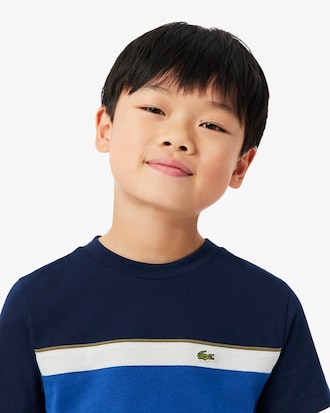 Cotton Colour-Block T-shirt