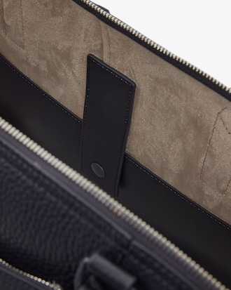 Club Lacoste Grain Leather Weekend Bag