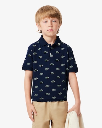 Printed Petit Piqué Polo Shirt