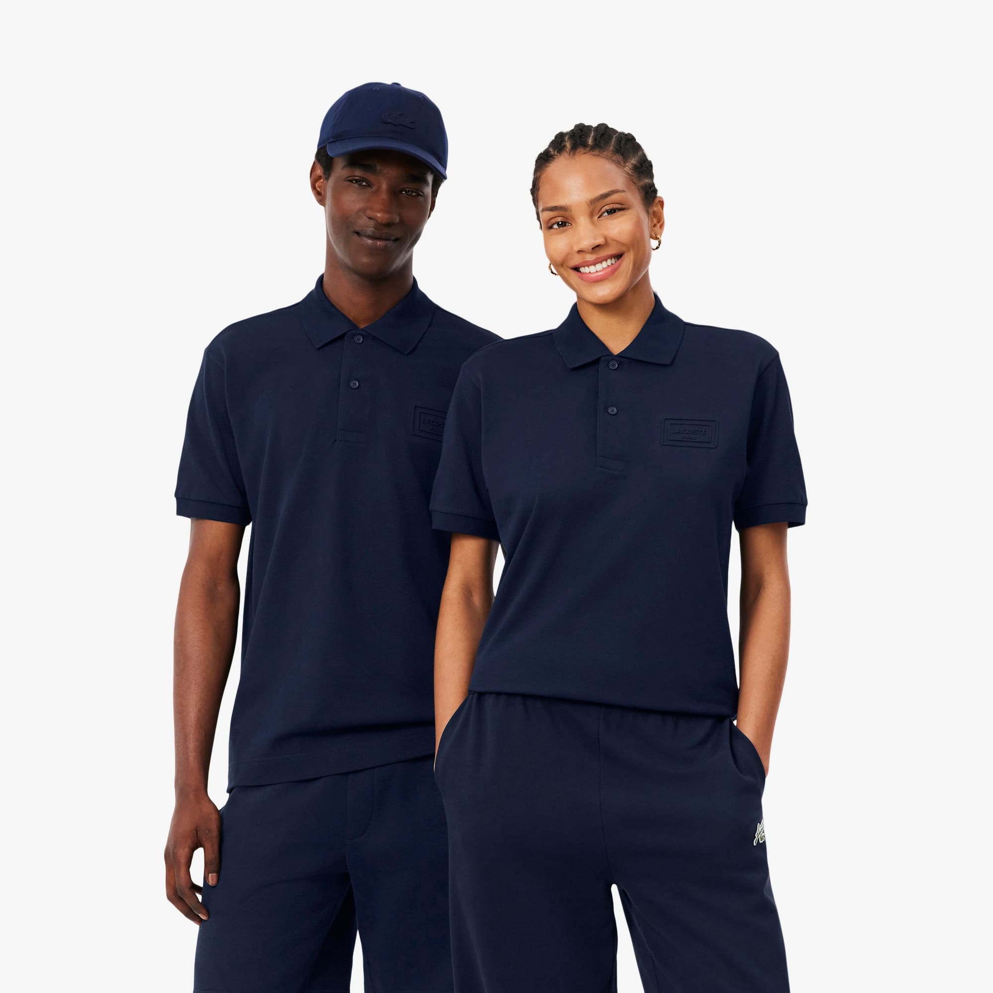 Classic Fit Embossed Branding Polo Shirt - Men's Short Sleeves