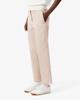 Straight Fit Cotton Gabardine Chino Pants