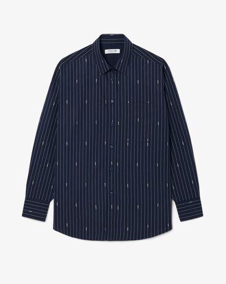 Oversized Striped Jacquard Shirt