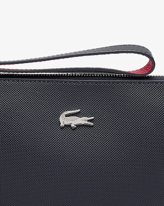 Anna Coated Piqué Canvas Pouch