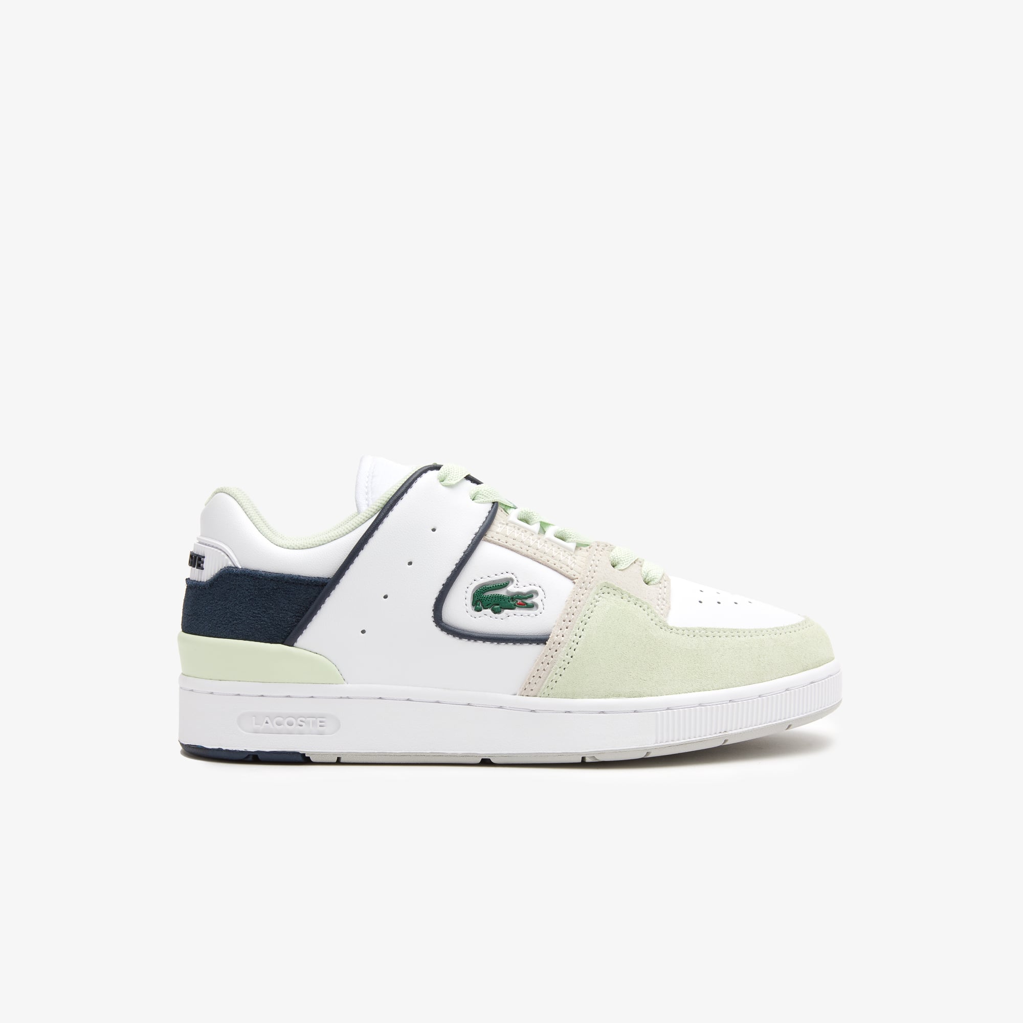 Lacoste Women's Lacoste Court Cage Leather Popped Heel Trainers. 1