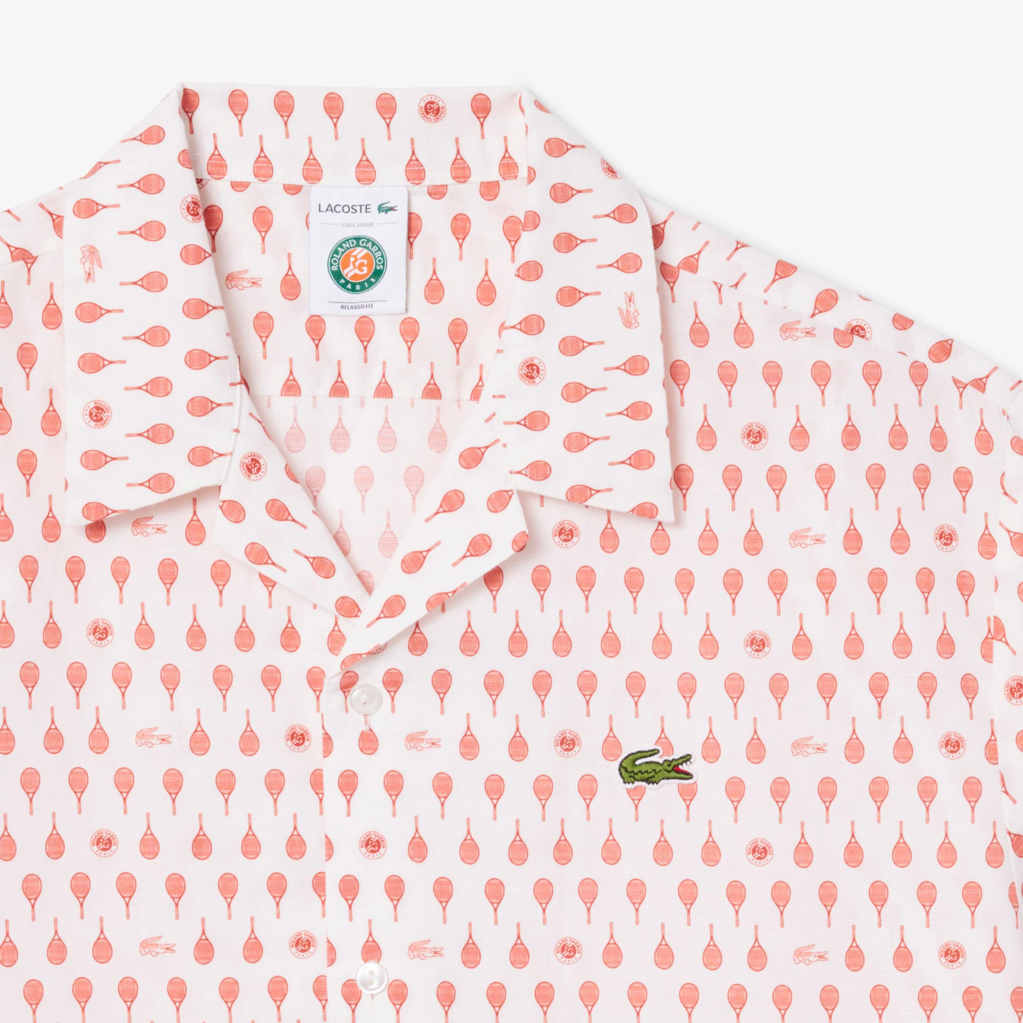 【新品】Roland garros official wear (L) Roland-Garros Edition Print Shirt - Men's Short Sleeves Shirts