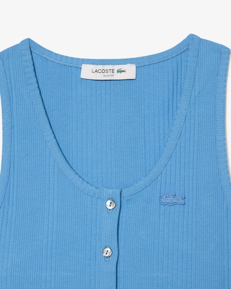 Slim Fit Ribbed Cotton Tank Top