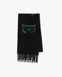 Jacquard Branded Wool Scarf