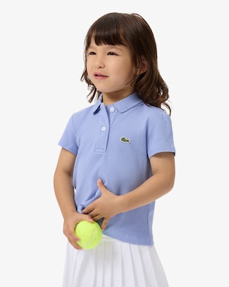 Scalloped Collar Piqu&eacute; Polo Shirt