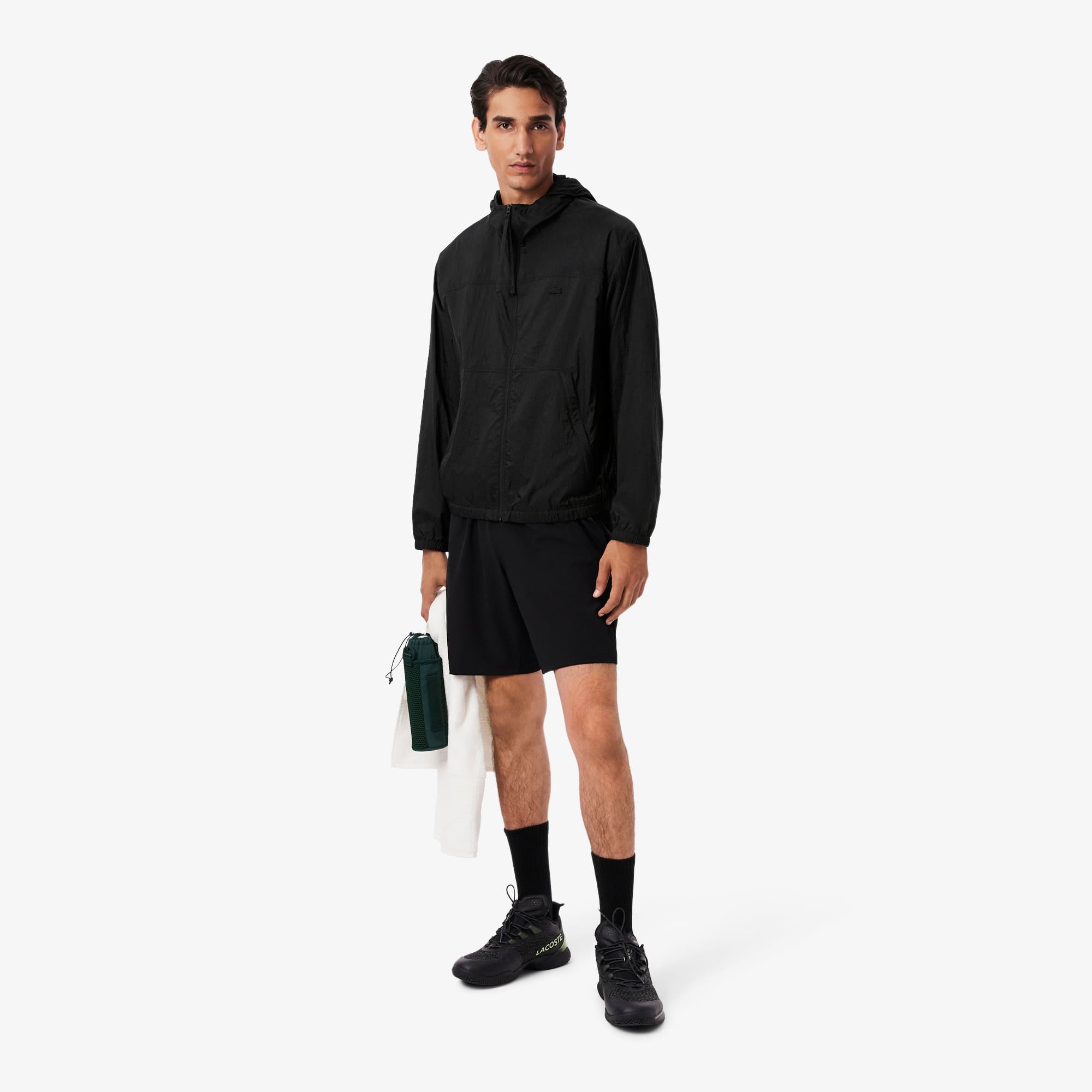 030172 LACOSTE ナイロンシームリング コート 50/4 Water-Repellent Packable Nylon Jacket - Men's Jackets & Coats