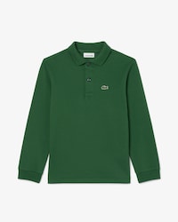 Long Sleeved Petit Piqu&eacute; Polo Shirt
