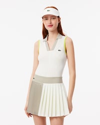Slim Fit Ultra Dry Sleeveless Tennis Polo Shirt