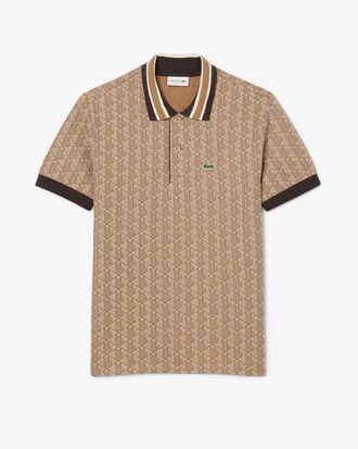 Classic Fit Monogram Jacquard Polo Shirt