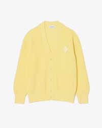 Relaxed Fit Ribbed Cotton Cardigan