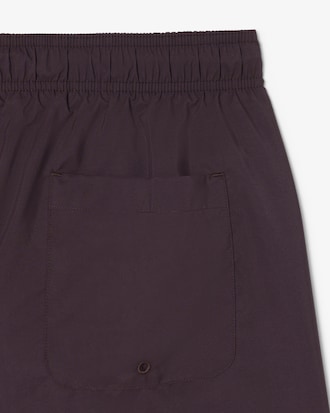 Mid Length Monochrome Swim Trunks