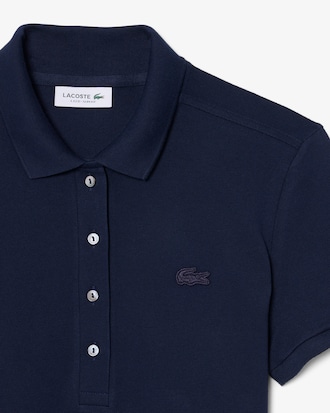 Slim Fit Stretch Piqu&eacute; Polo Dress