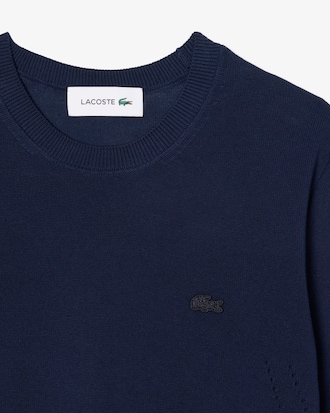 3D Knit Crew Neck Sweater
