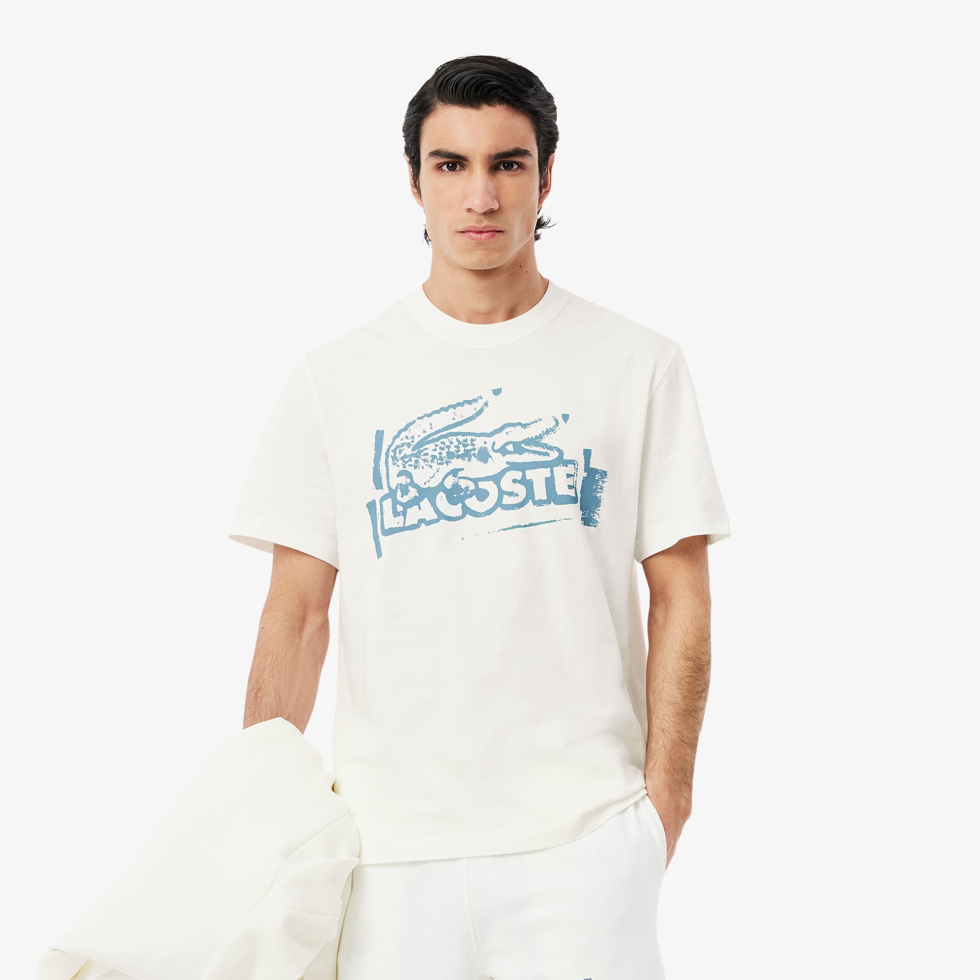Printed Cotton Jersey T-shirt - Men's t-shirts - New In 2025