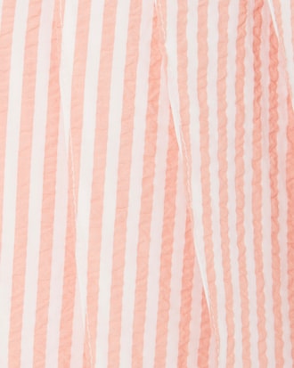 Short Seersucker Wrap Skirt