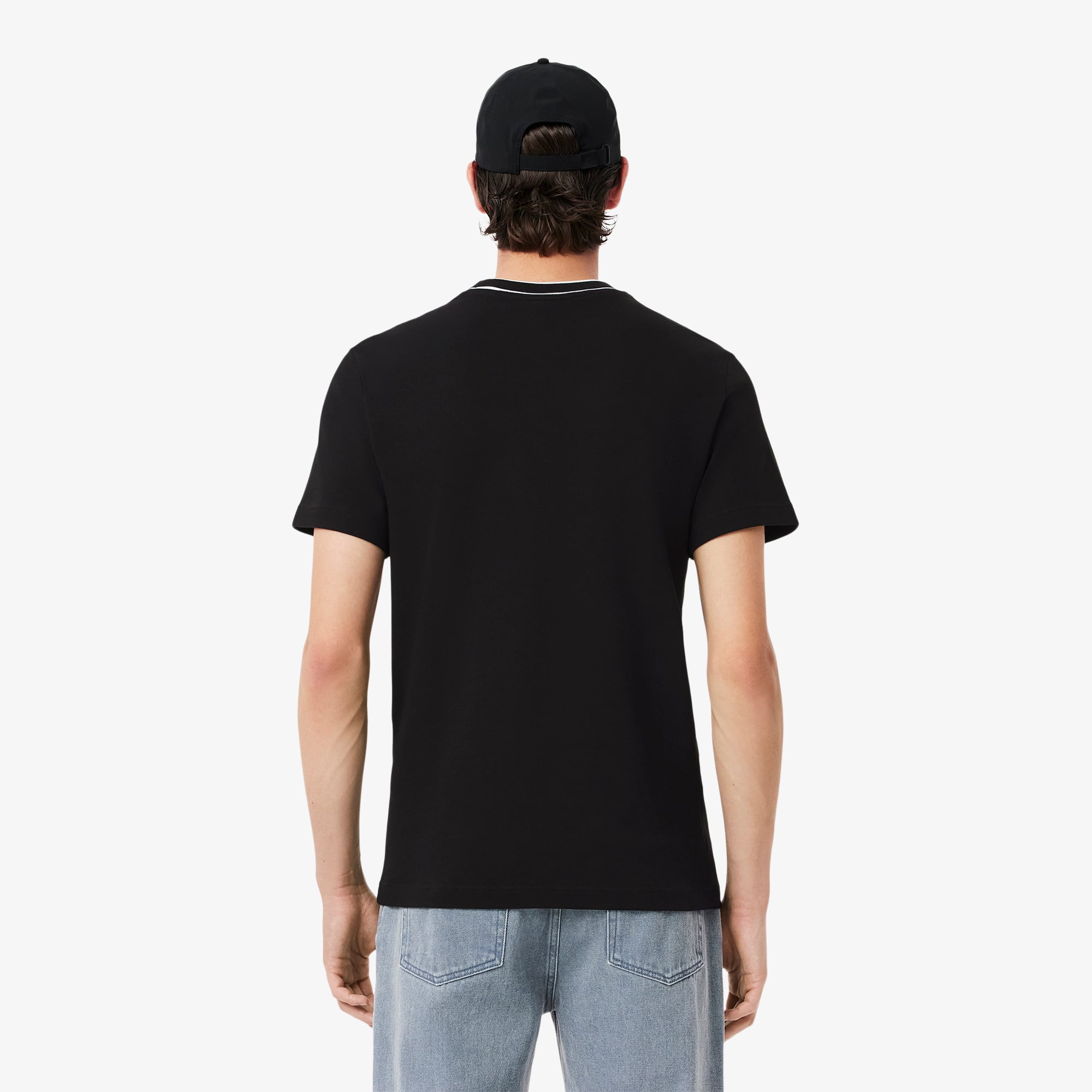 【LACOSTE】ストレッチピケTシャツ (TH8174) メンズ Stretch Piqué Stripe Collar T-shirt - Men's t-shirts - New
