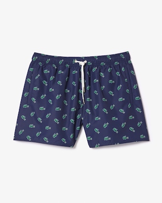 Crocodile Print Swim Trunks