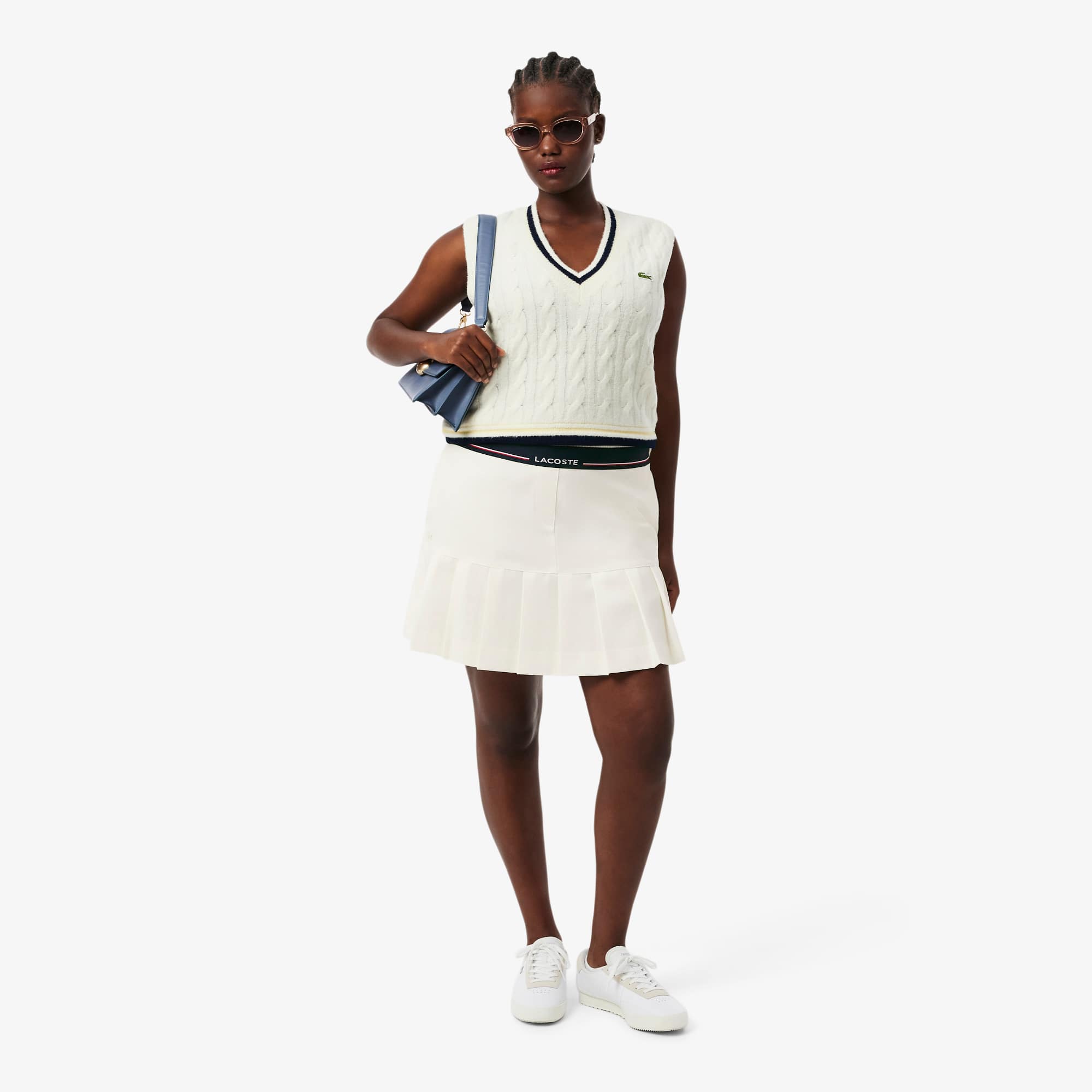 Short Pleated Wool Blend Skirt - Women's dresses & skirts - New In