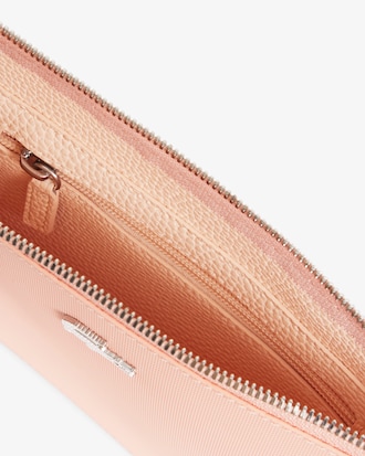 Anna Coated Piqu&eacute; Canvas Pouch