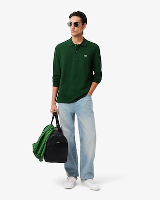 Classic Fit Long Sleeved L.12.12 Polo Shirt