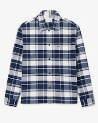Cotton Plaid Twill Overshirt