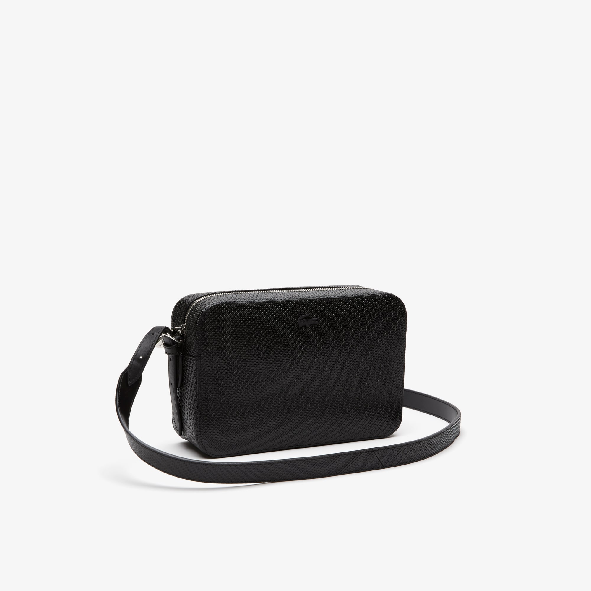 ★LACOSTE★ Women's Anna Hobo Crossbody Bag Black NF4642A55G Lacoste BAG - Handbag - noir/black - Zalando.co.uk