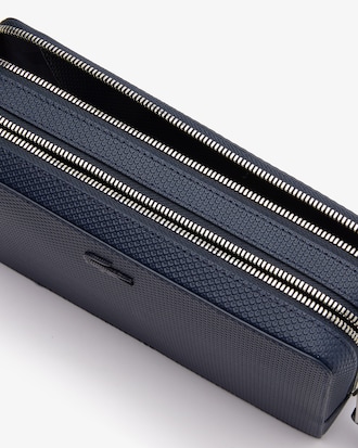 Chantaco Piqu&eacute; Leather Zipped Pouch