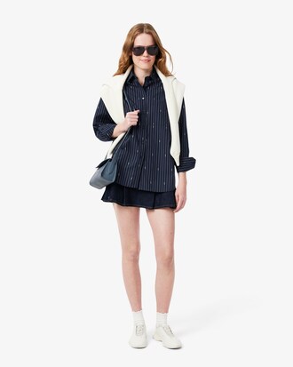 Oversized Striped Jacquard Shirt