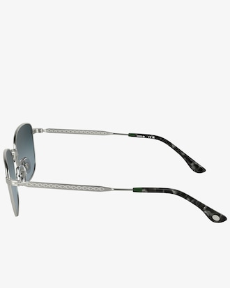Monogram Metal Rectangle Glasses