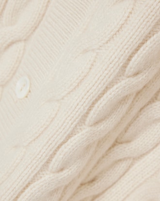 Runway Cashmere Cable Knit Cardigan
