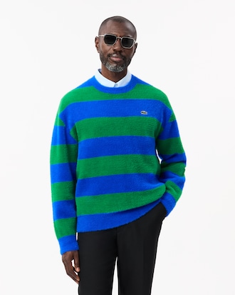 Relaxed Fit Fuzzy Knit Sweater Men's Knitwear New In 2025