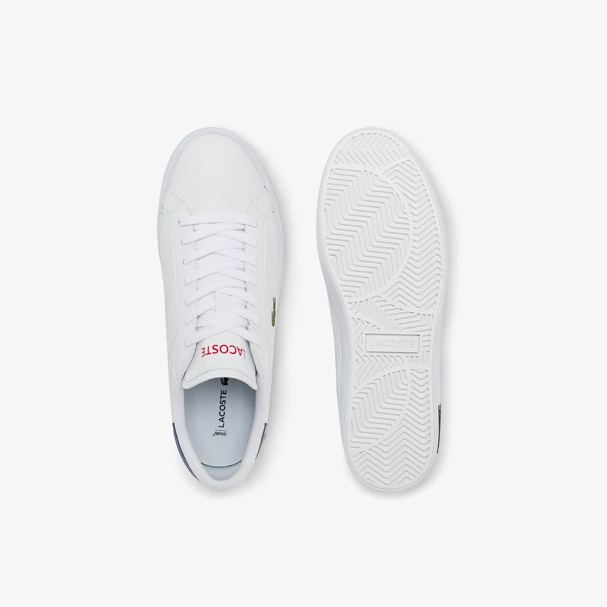 Men's Powercourt Leather Trainers | LACOSTE