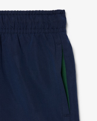 Monochrome Lined Swim Trunks