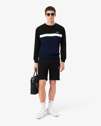 Regular Fit Colour-Block Cotton Shorts
