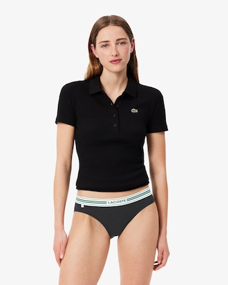 Contrast Waist Stretch Cotton Briefs