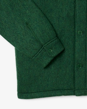 Wool Blend Felt Overshirt