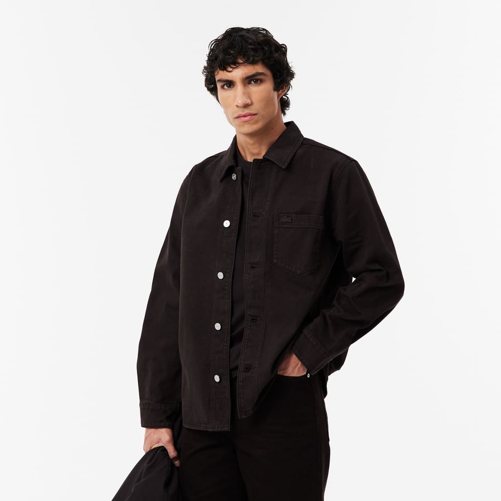 Oversized Denim Overshirt - Men's Long Sleeves Shirts - New In