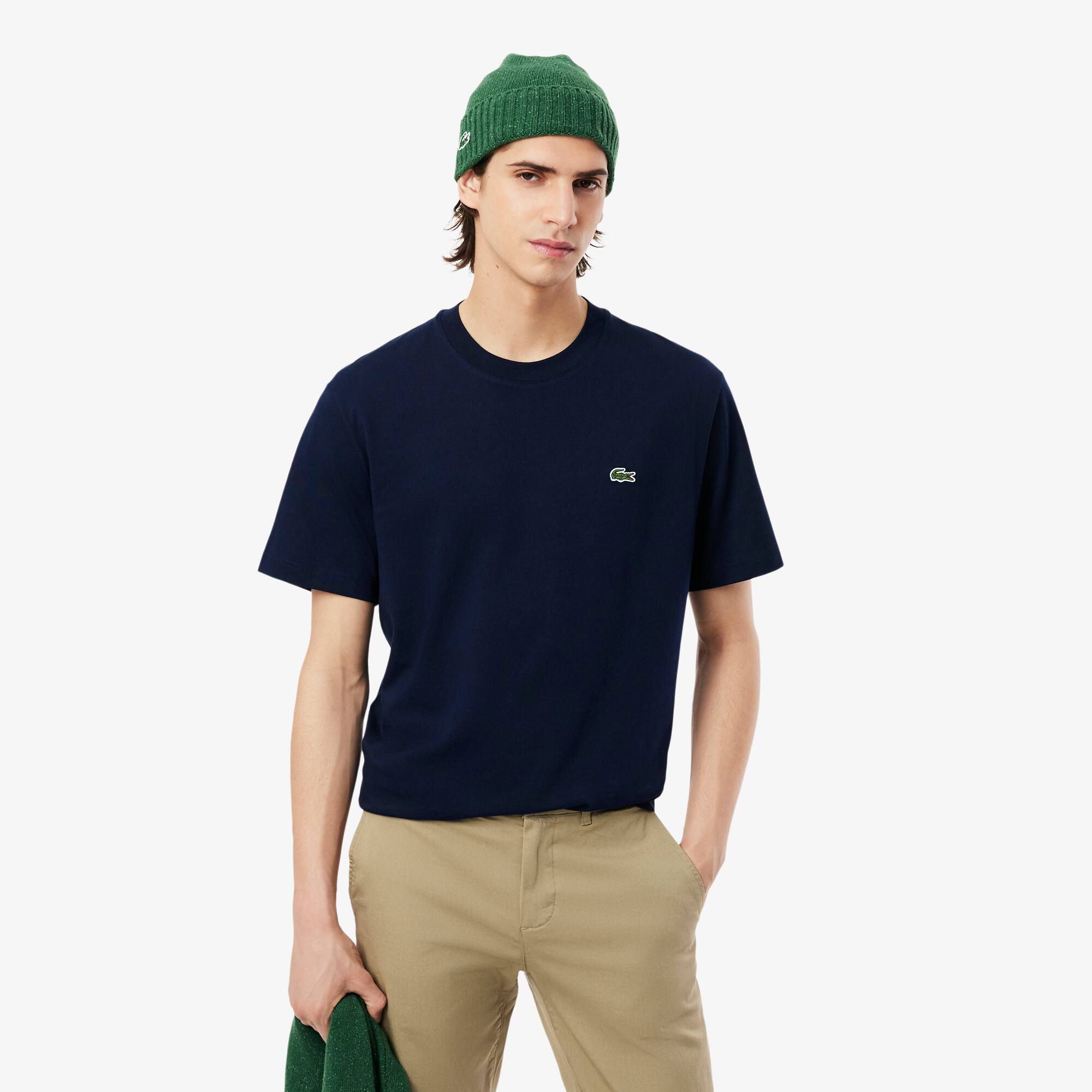 Tシャツ・カットソー LACOSTE SS25 (TH7318 166) Lacoste Classic Men's T-Shirt Blue TH7318-00-166 | FOOTDISTRICT