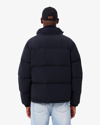 Water-Repellent Hooded Down Jacket