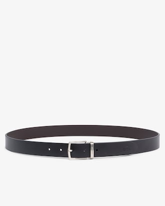 Smooth Leather Belt and 2 Buckle Gift Set