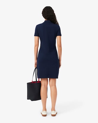 Slim Fit Stretch Piqu&eacute; Polo Dress