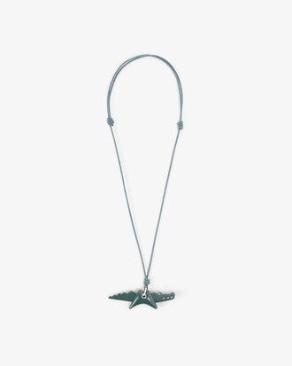Runway Crocodile Pendant Necklace