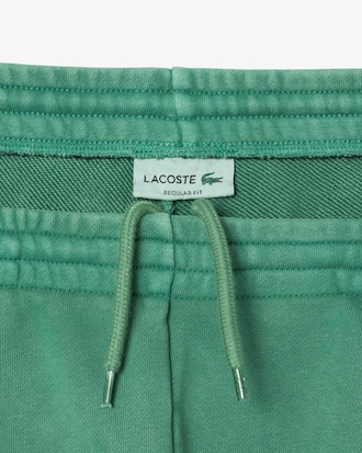 Washed Effect Cotton Fleece Shorts