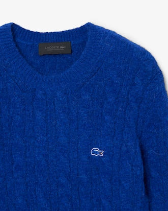 Runway Alpaca Blend Cable Knit Sweater