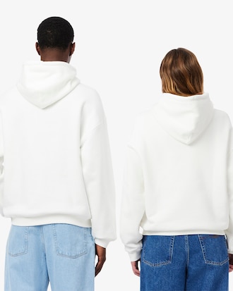 Loose Fit Badge Accent Hoodie