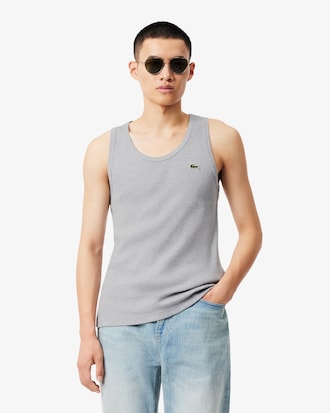 Slim Fit Ribbed Cotton Tank Top