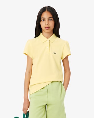Scalloped Collar Piqu&eacute; Polo Shirt